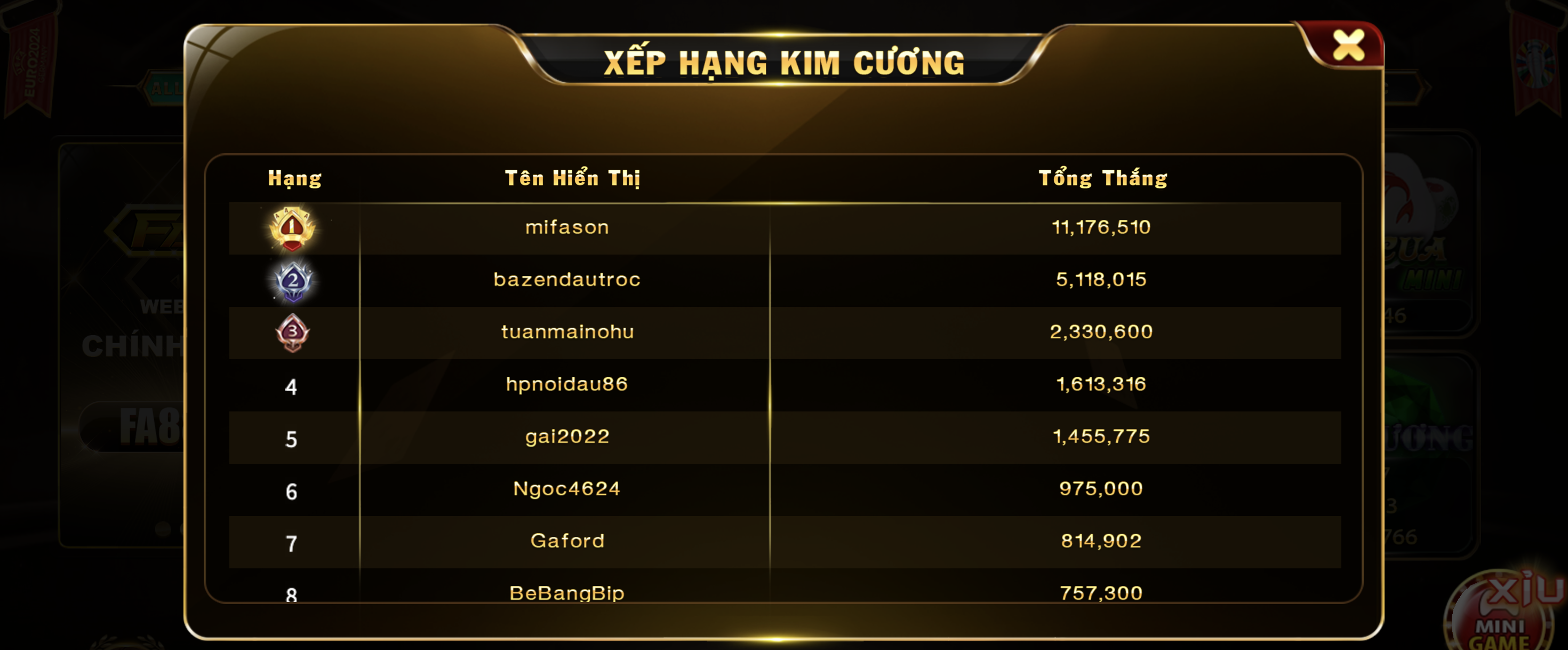 FA88 giới thiệu về Mini game kim cương